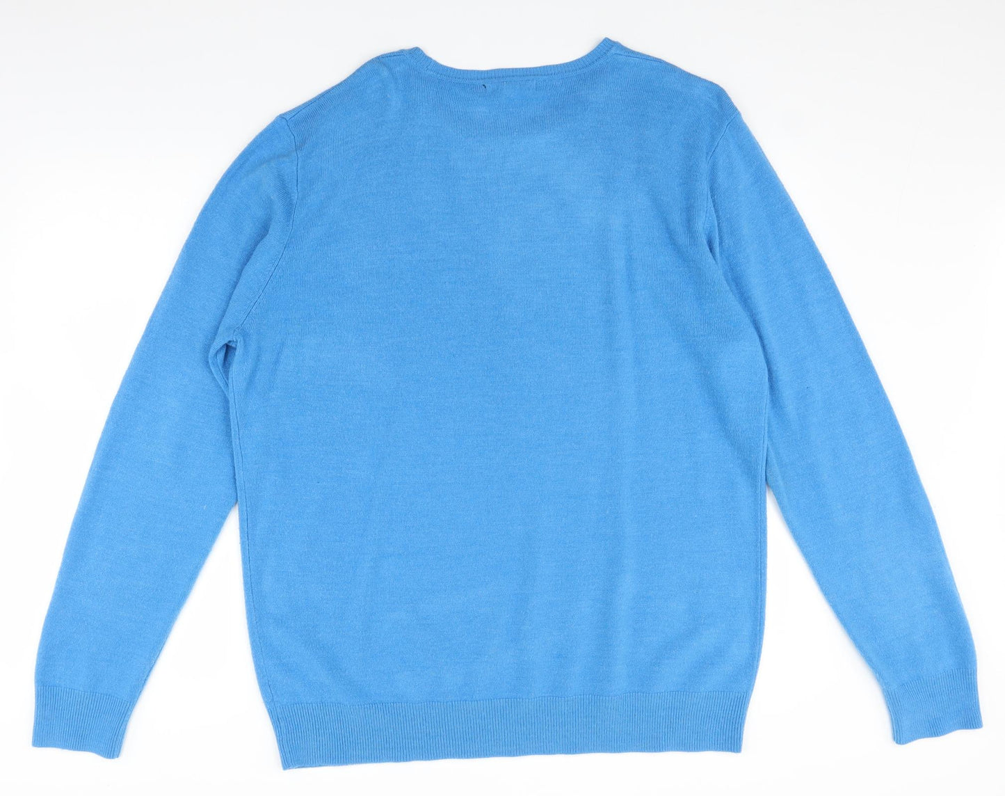 George Mens Blue   Pullover Jumper Size L