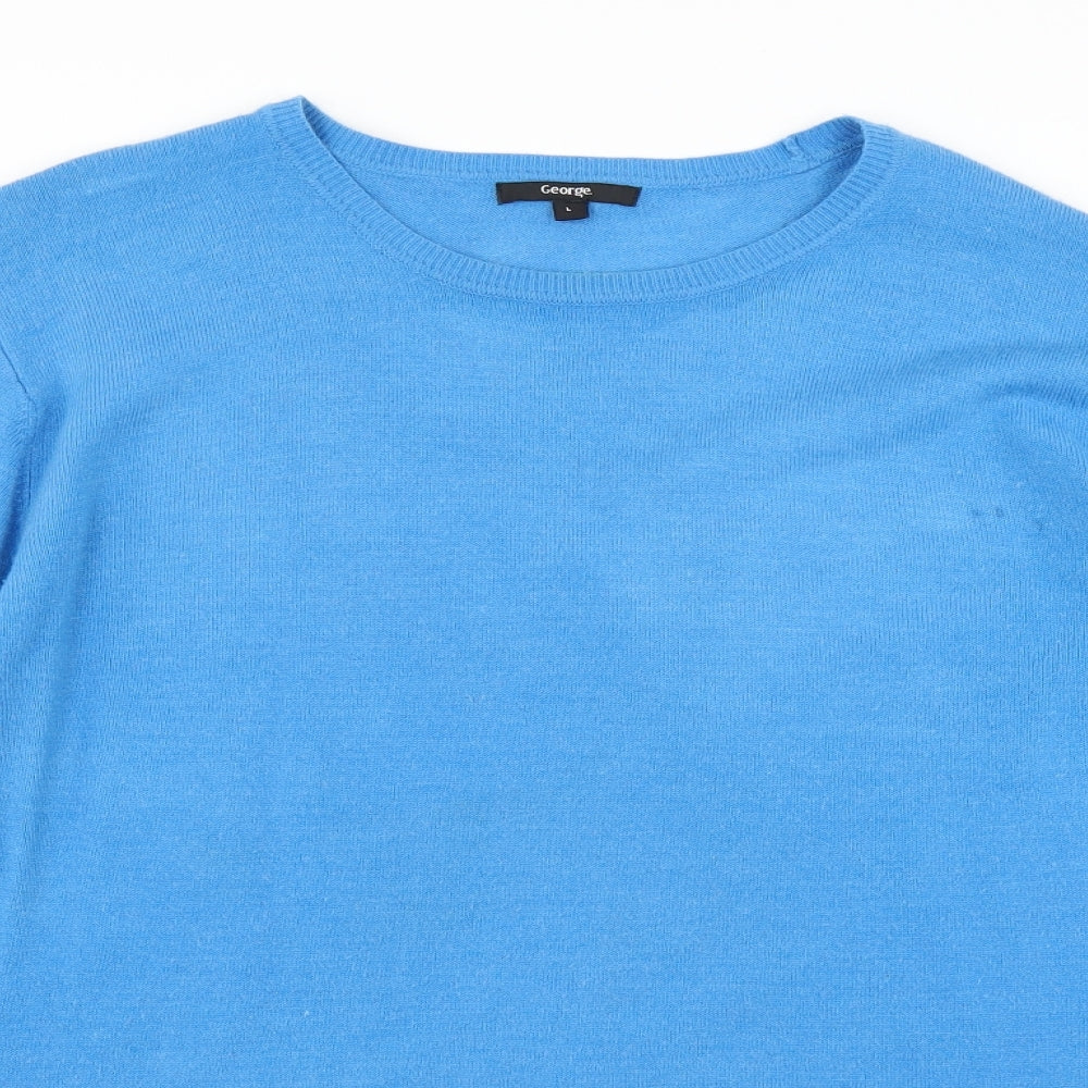 George Mens Blue   Pullover Jumper Size L