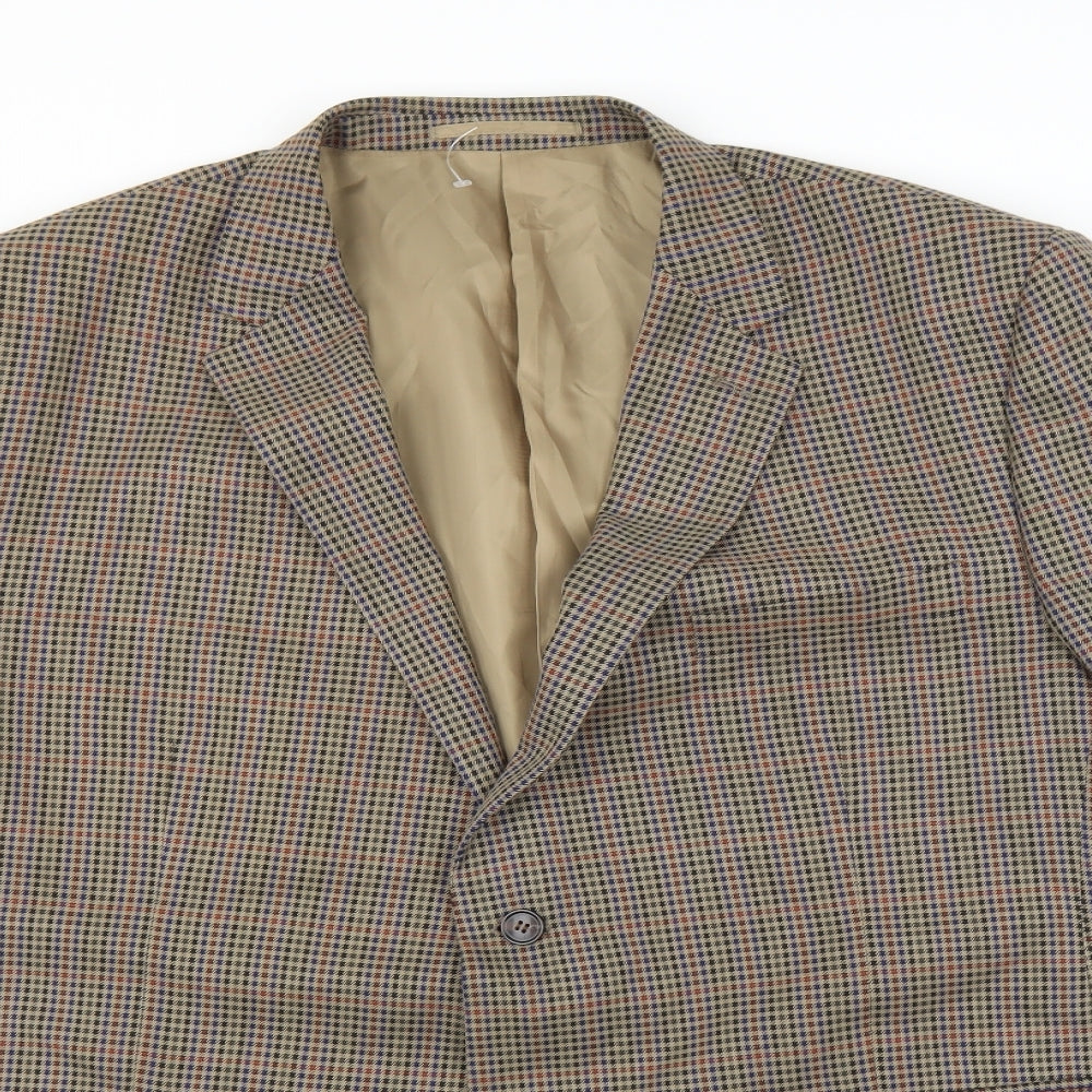 Skopes Mens Brown  Tweed Jacket Suit Jacket Size 50