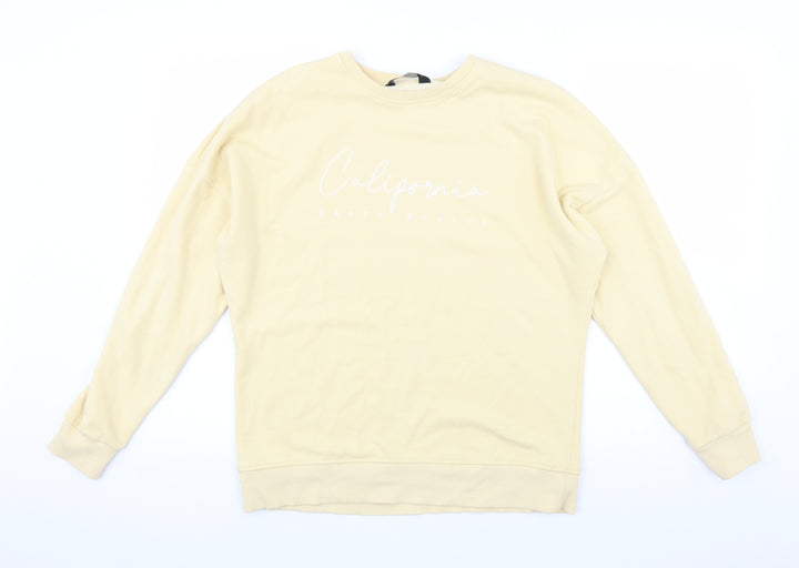 F&F Womens Yellow   Pullover Jumper Size 10
