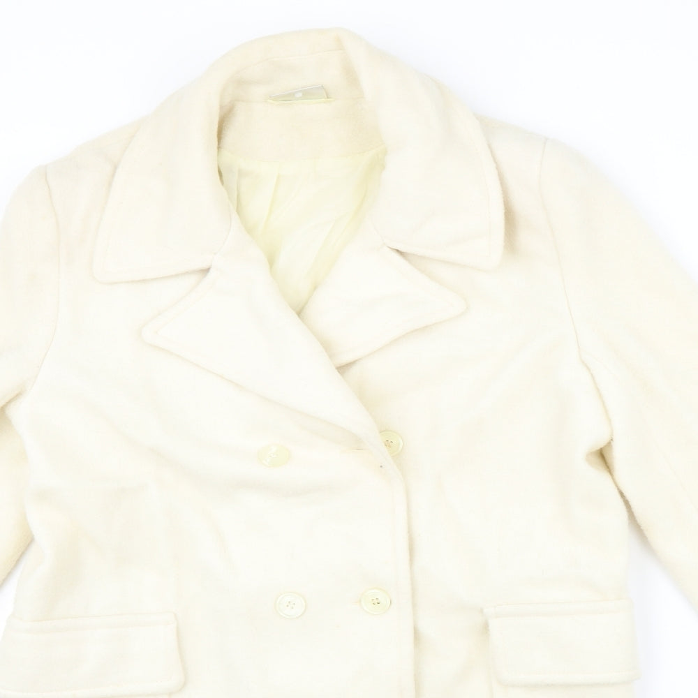 co ordinates Womens Ivory   Overcoat Coat Size 12