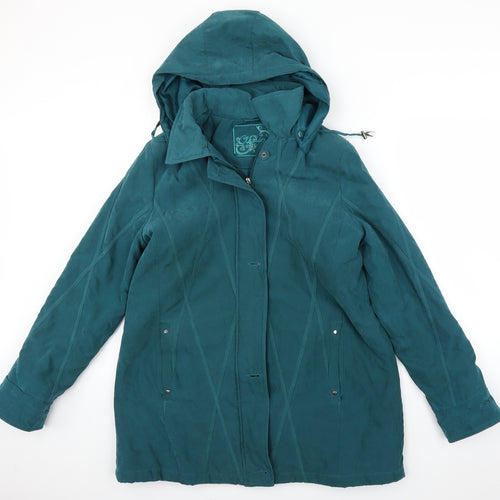BM Womens Black   Rain Coat Coat Size M