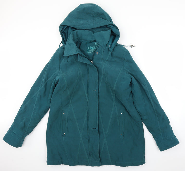 BM Womens Black   Rain Coat Coat Size M