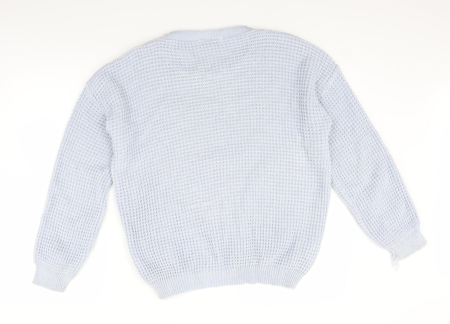 Hearts & Bows Womens Blue  Knit Pullover Jumper Size M