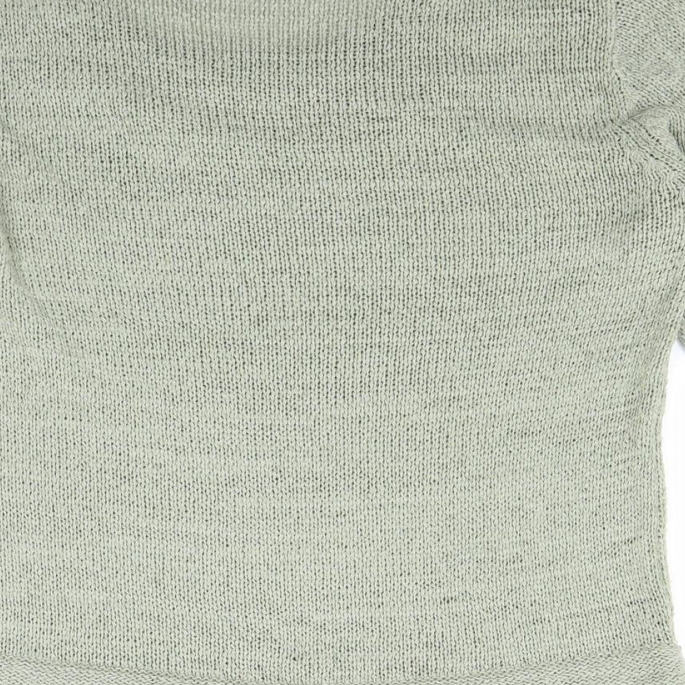 Touch Womens Green  Knit Pullover Jumper Size M