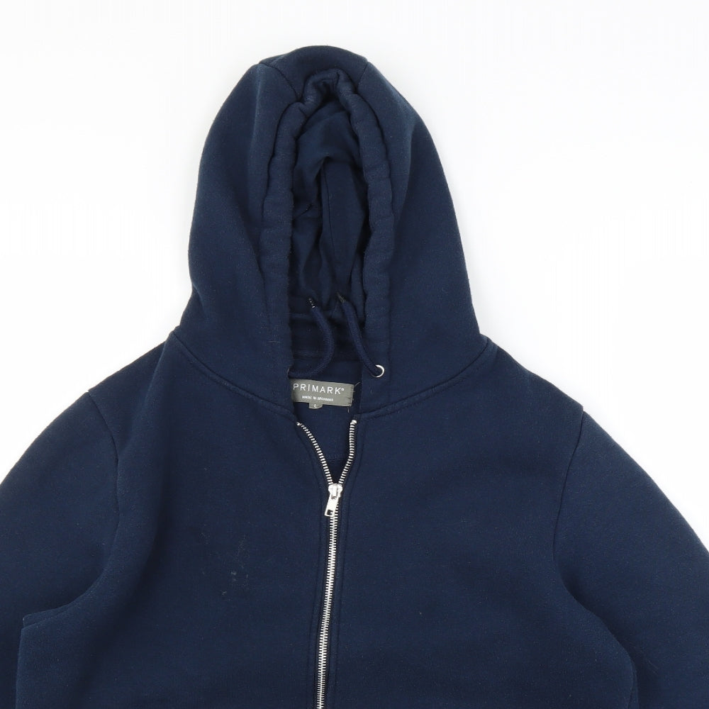 Primark Mens Black   Full Zip Hoodie Size L