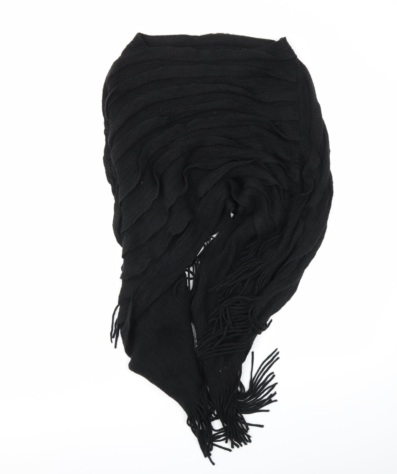 Preworn Womens Black   Henley Jumper One Size