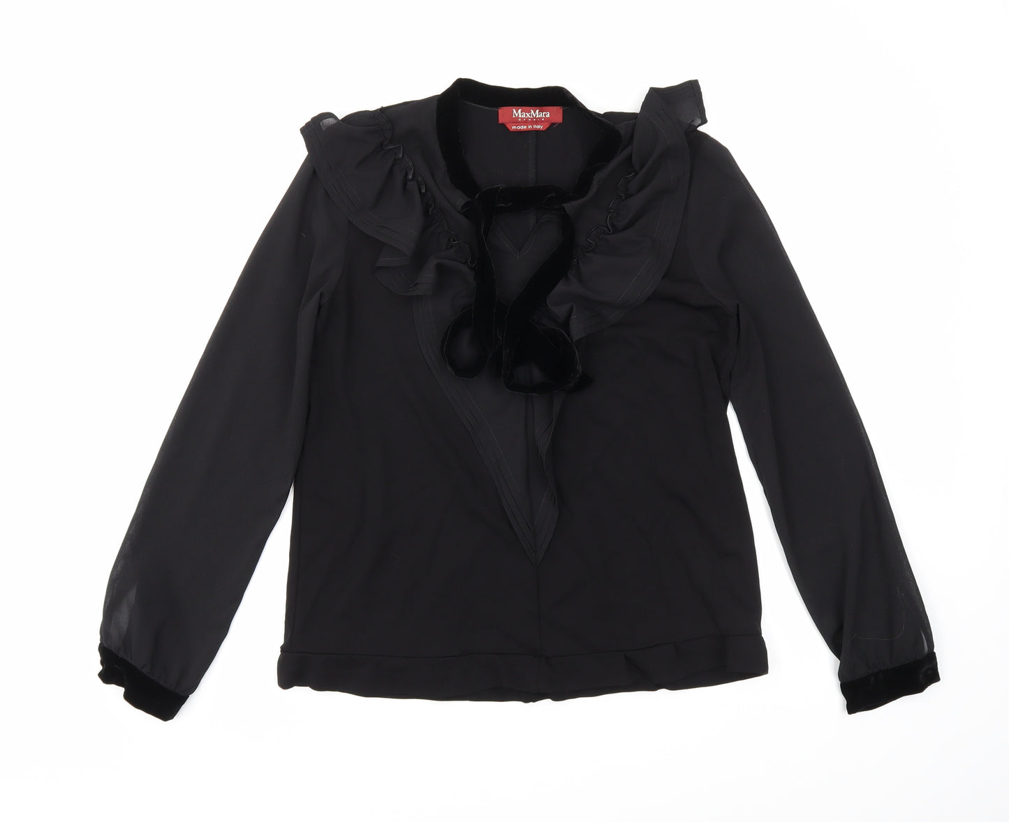 maxman Womens Black   Basic Blouse Size S