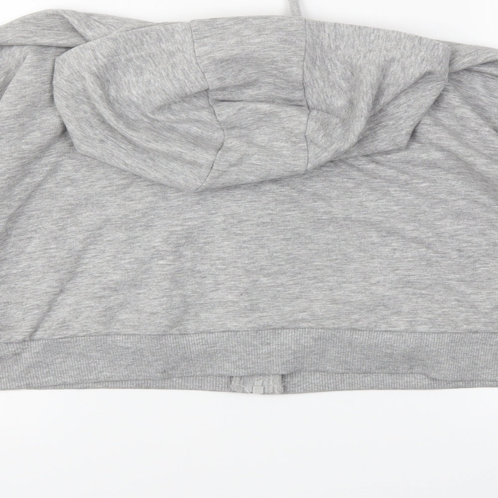 George Girls Grey   Full Zip Hoodie Size 9-10 Years
