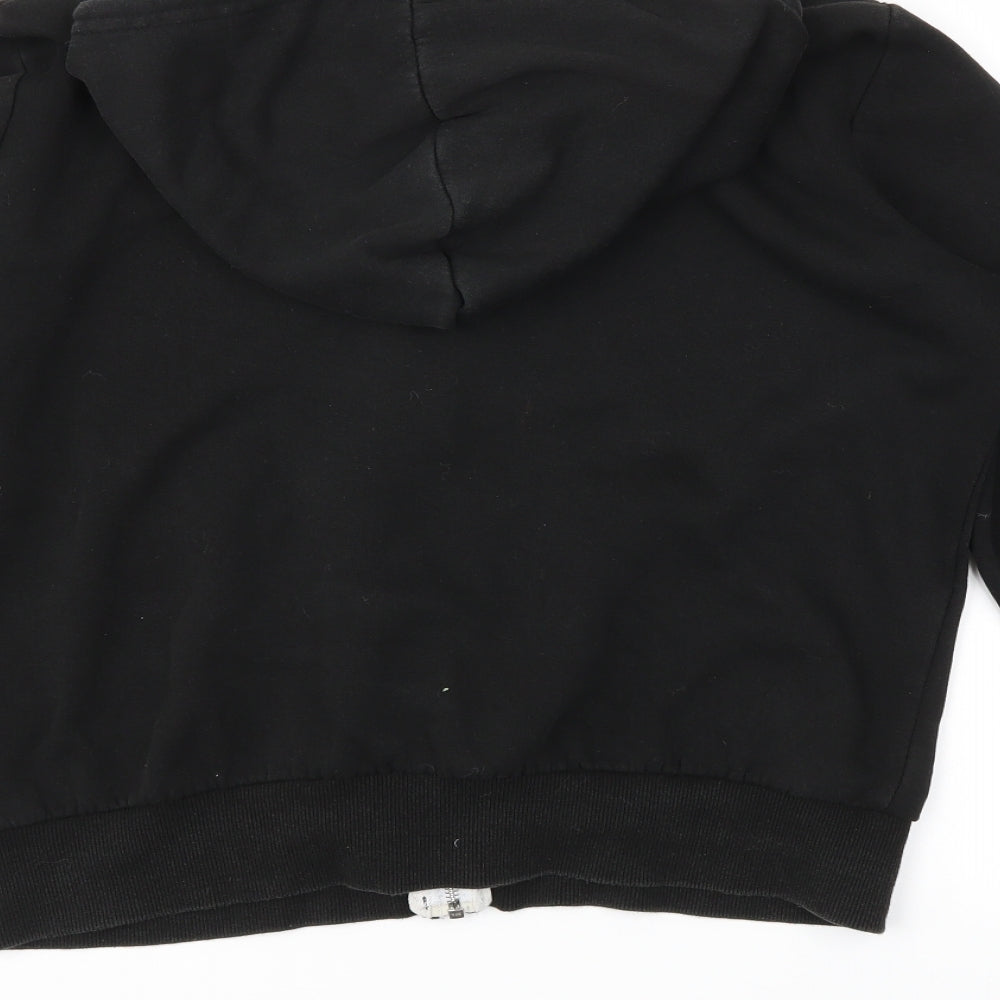 H&M Womens Black   Full Zip Hoodie Size M