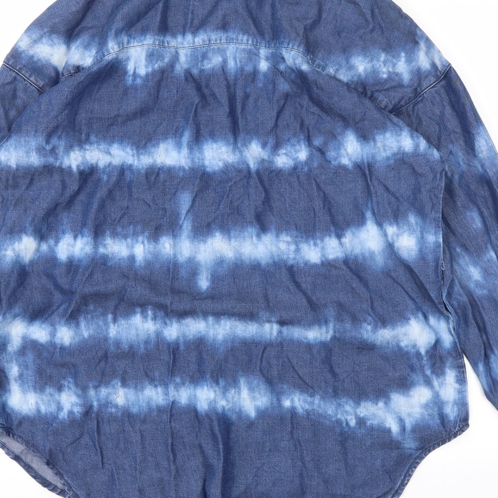 NEXT Womens Blue   Basic Button-Up Size 12