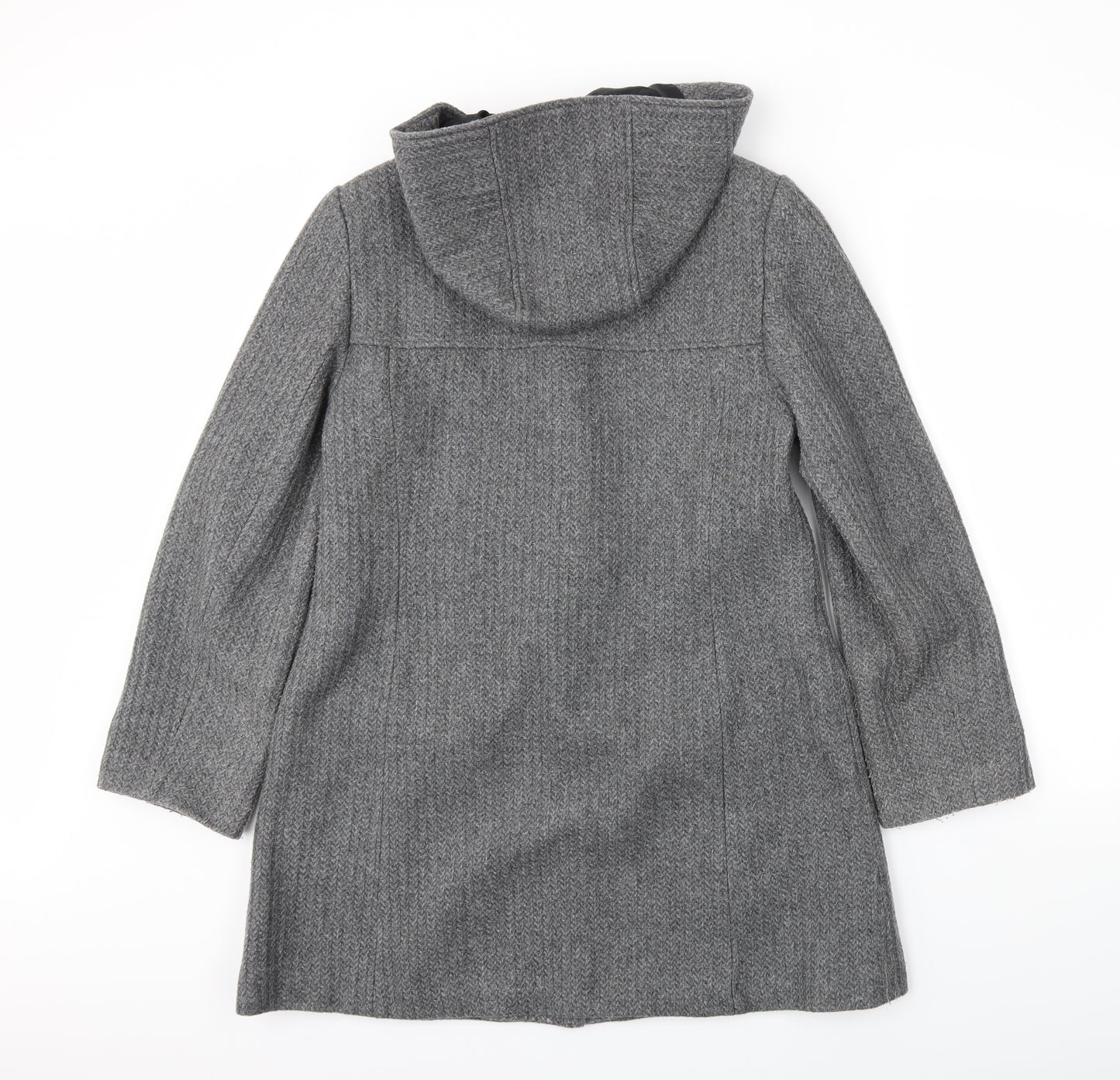 Laura Ashley Womens Grey   Pea Coat Coat Size 12