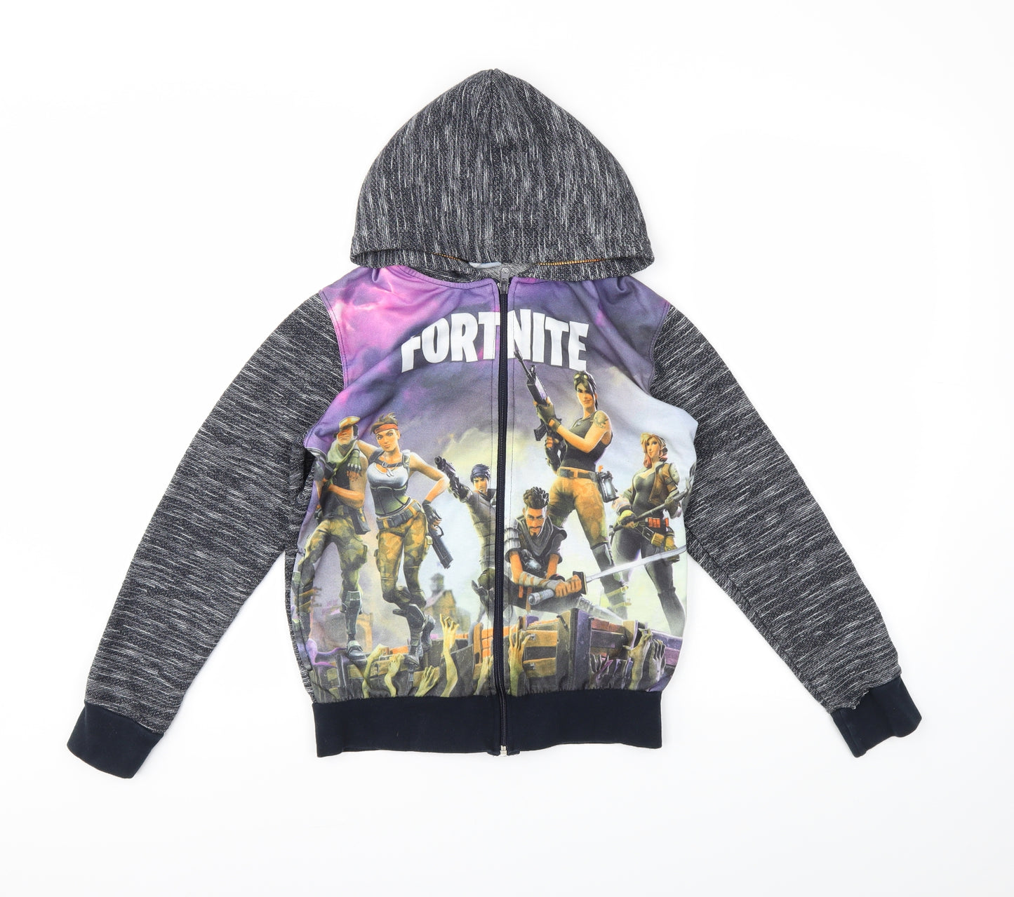 Diverse Boys Blue   Full Zip Hoodie Size 10 Years  - Fortnite