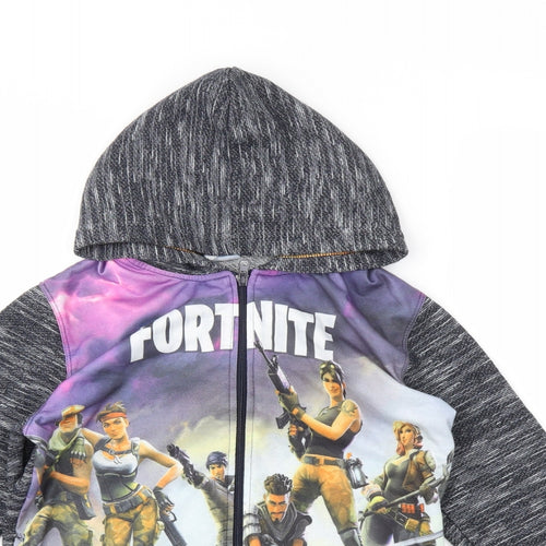 Diverse Boys Blue   Full Zip Hoodie Size 10 Years  - Fortnite