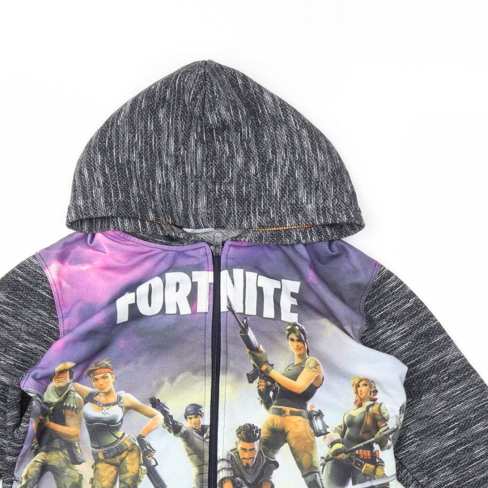 Diverse Boys Blue   Full Zip Hoodie Size 10 Years  - Fortnite