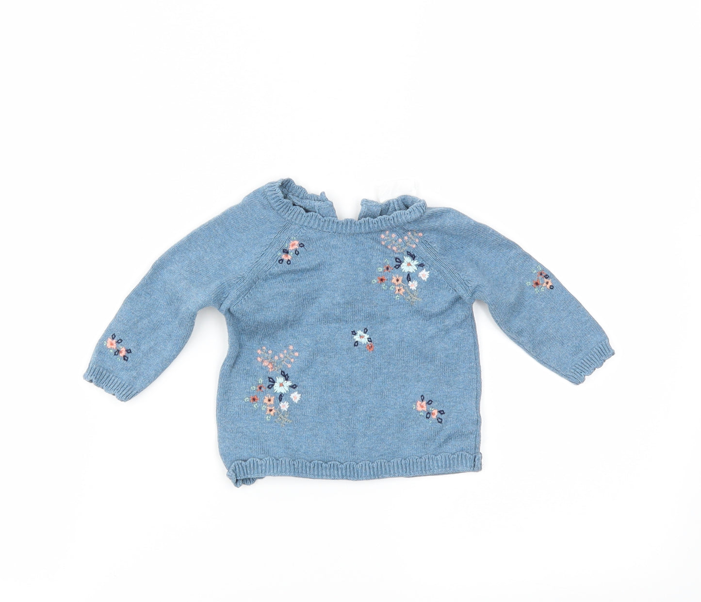 NEXT Girls Blue   Pullover Jumper Size 0-3 Months