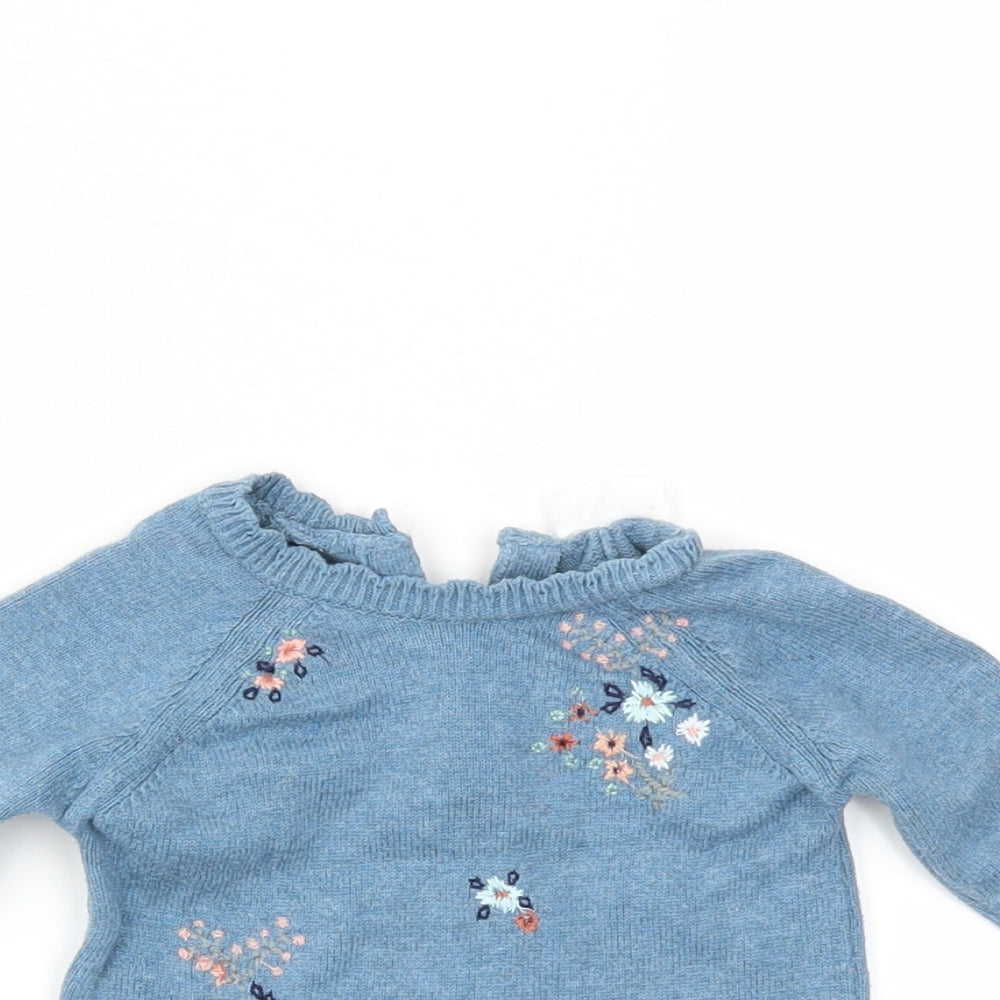 NEXT Girls Blue   Pullover Jumper Size 0-3 Months