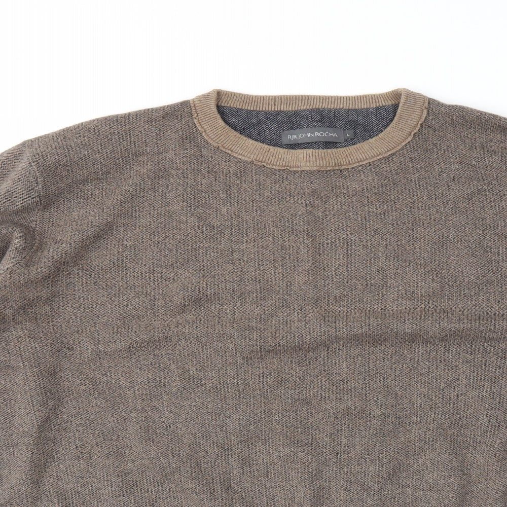 RJR.John Rocha Mens Brown   Pullover Jumper Size L