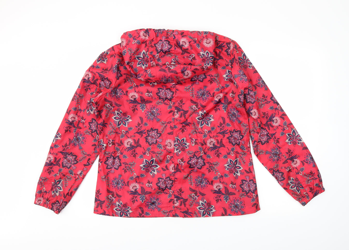 George Womens Pink Floral  Rain Coat Coat Size S