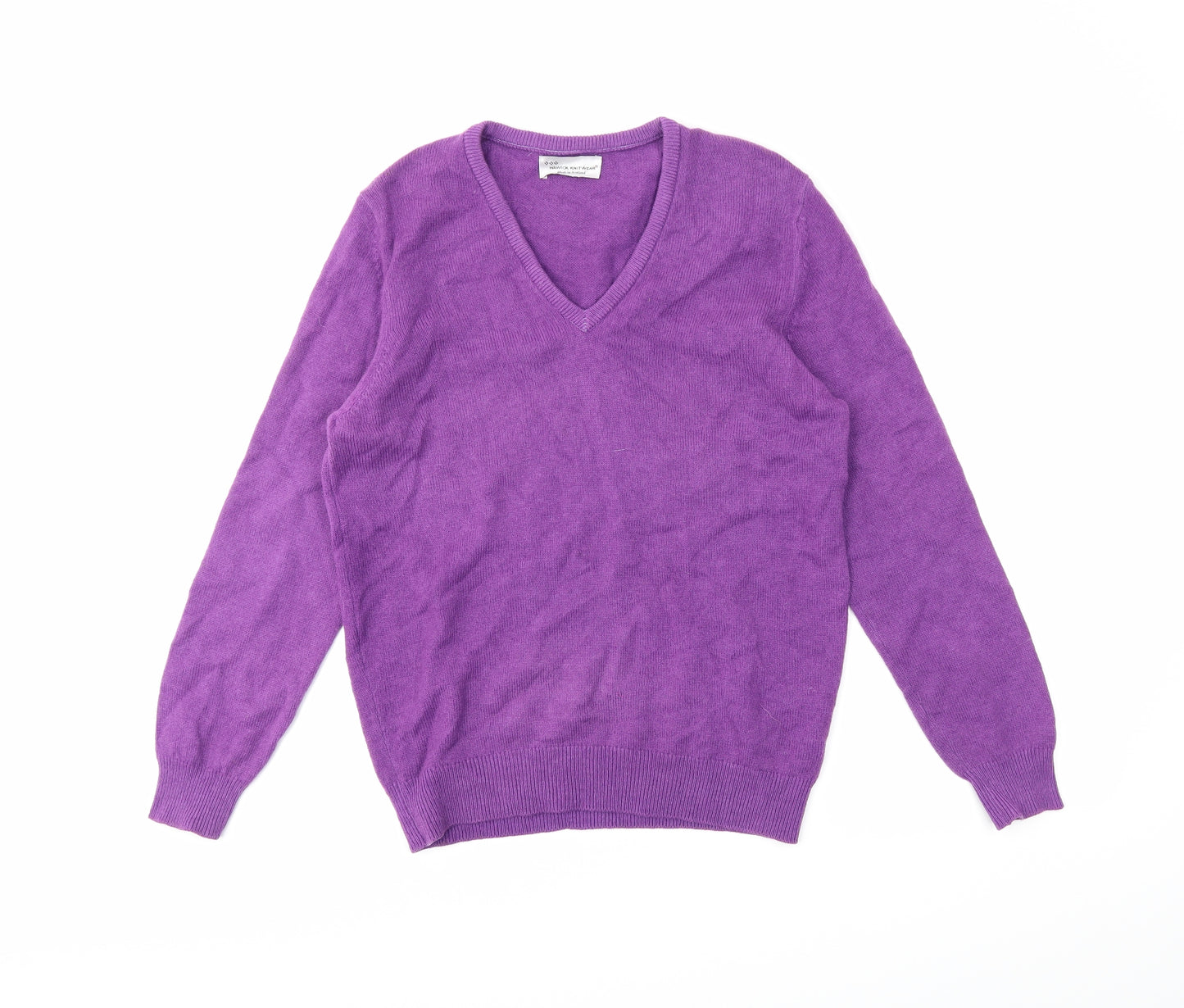 hawick Womens Purple   Pullover Jumper Size M