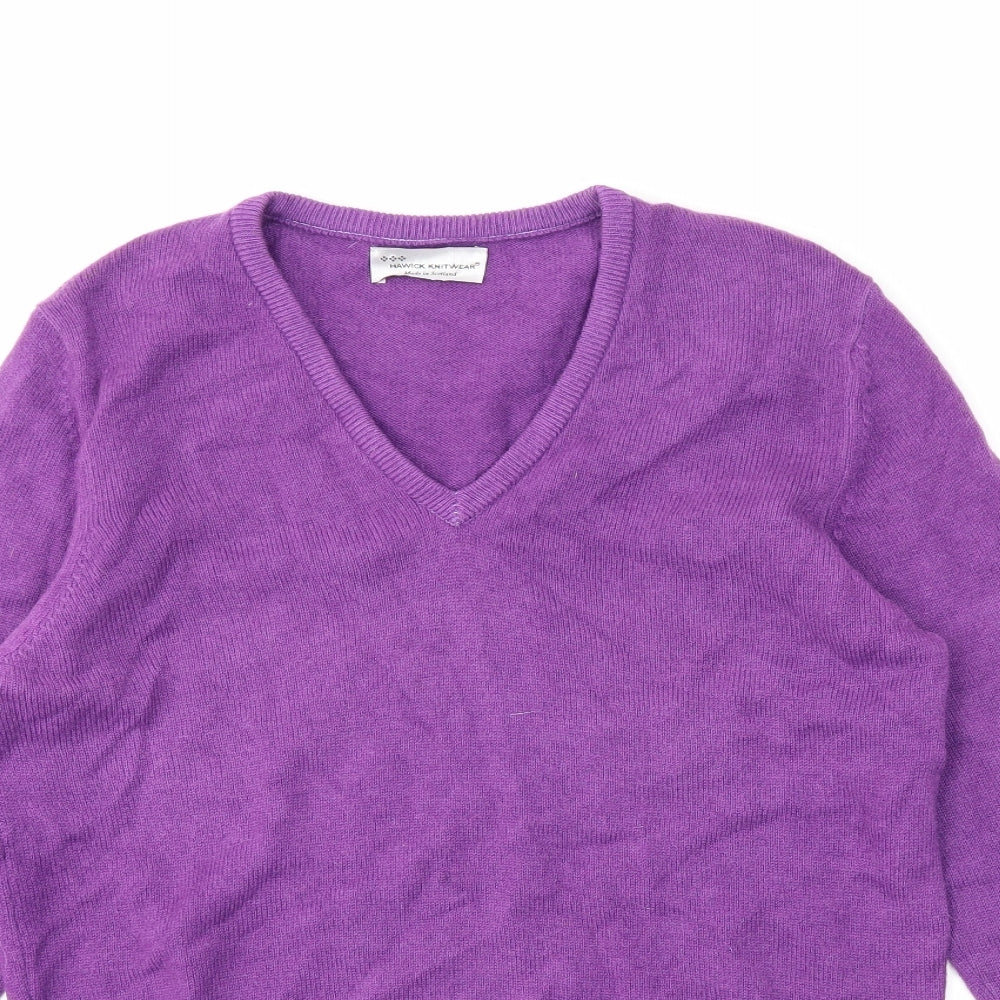 hawick Womens Purple   Pullover Jumper Size M