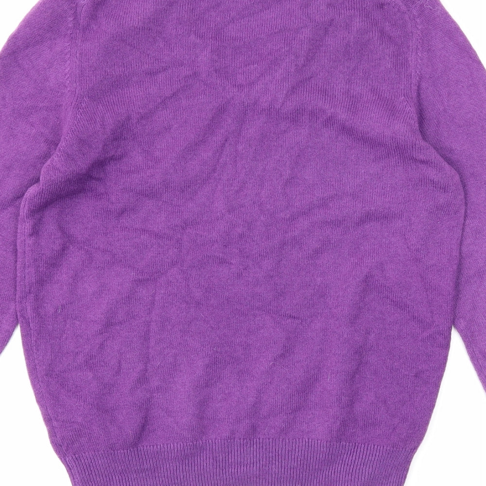 hawick Womens Purple   Pullover Jumper Size M