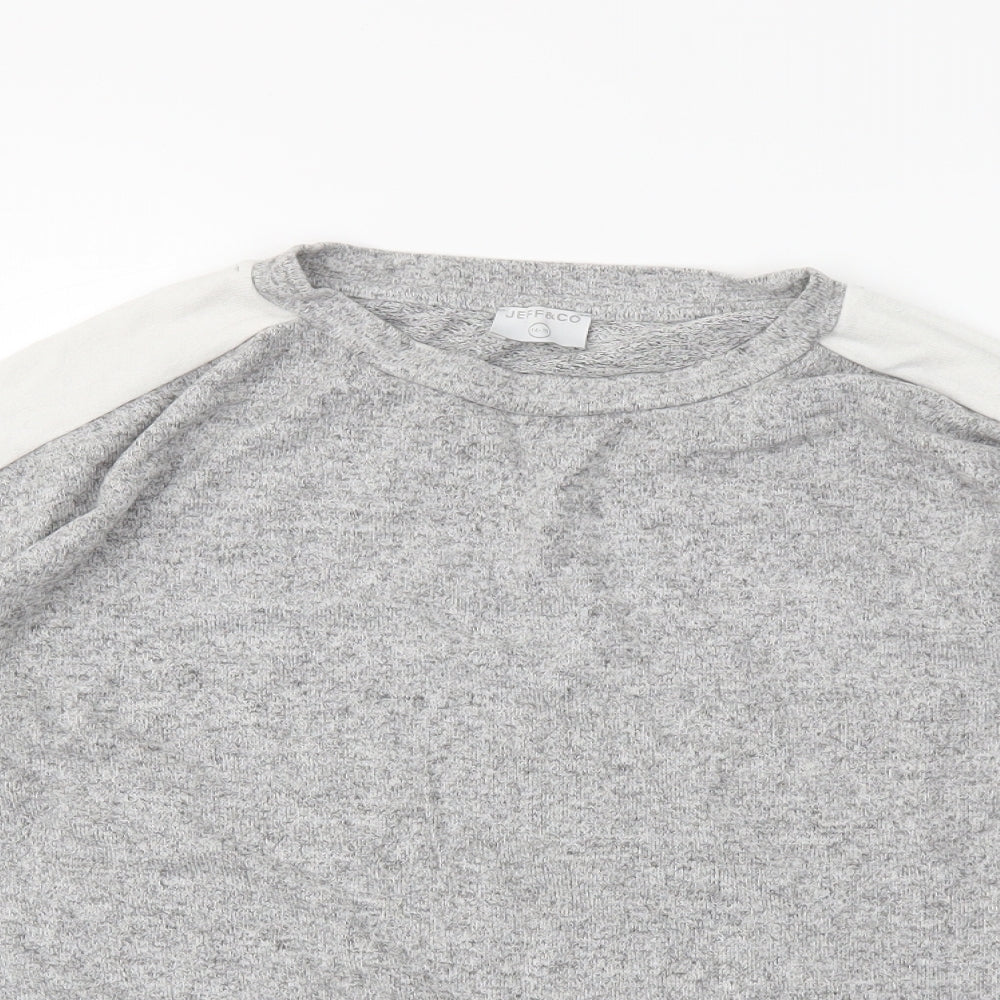 Jeff&Co Womens Grey   Pullover Jumper Size 14