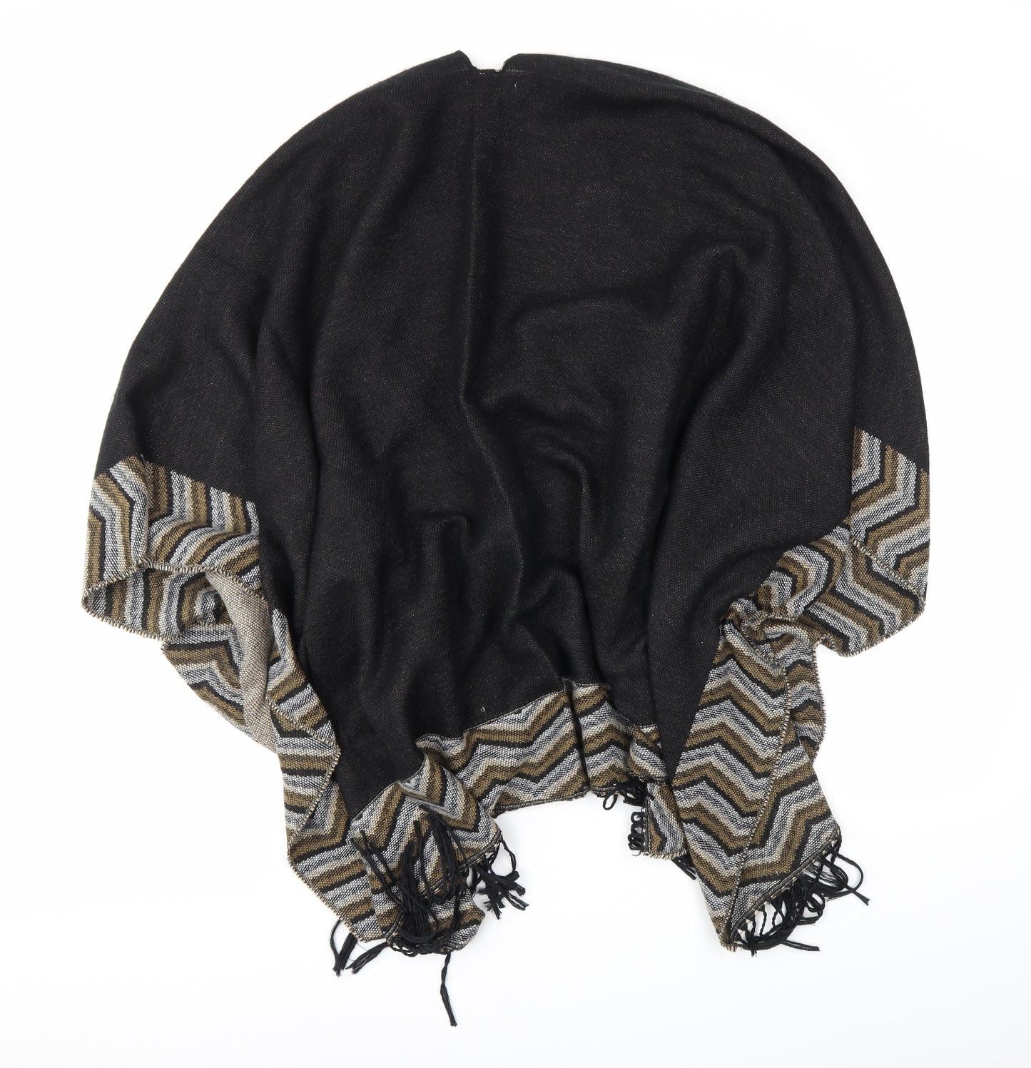 TU Womens Black   Kimono Poncho One Size