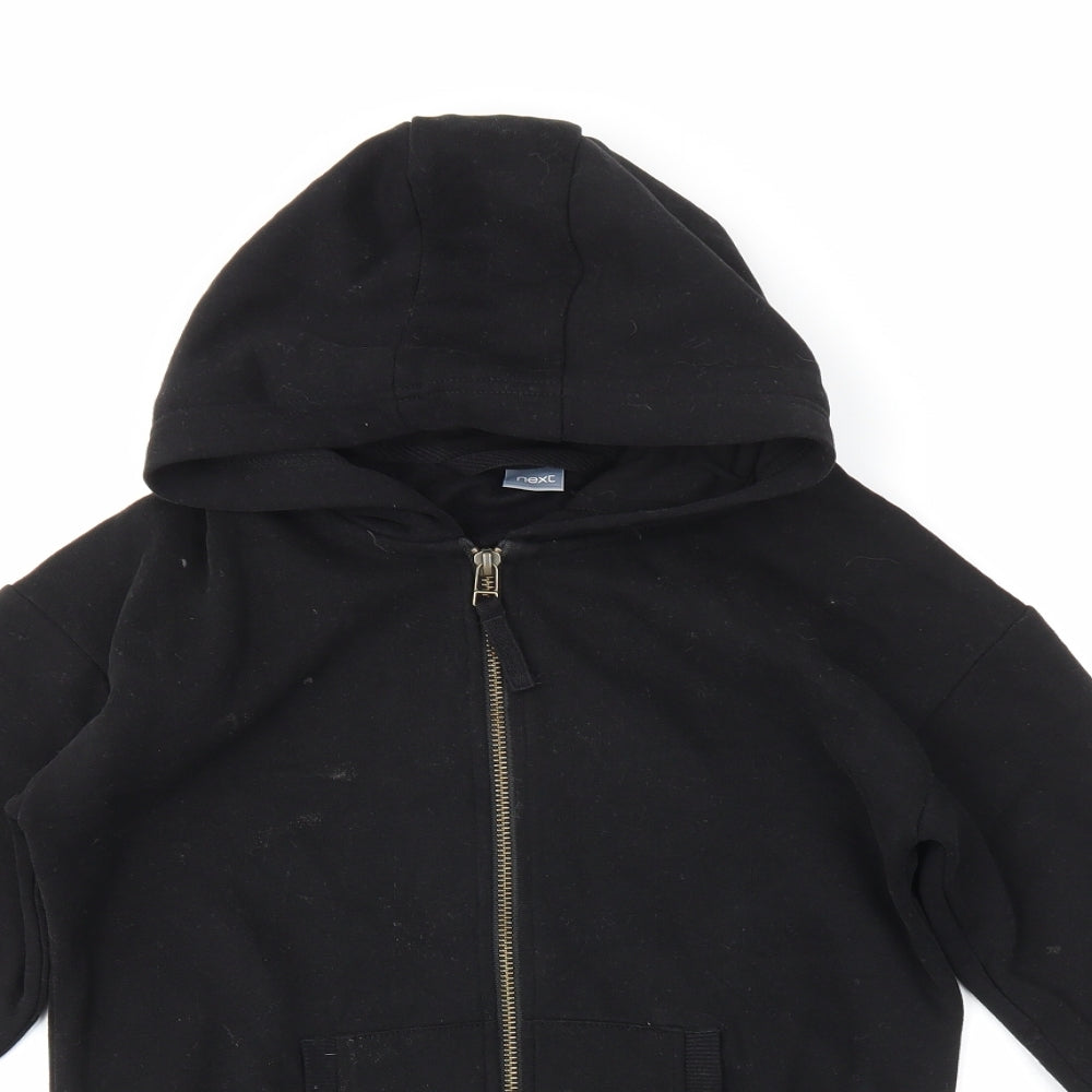 NEXT Girls Black   Full Zip Hoodie Size 9 Years