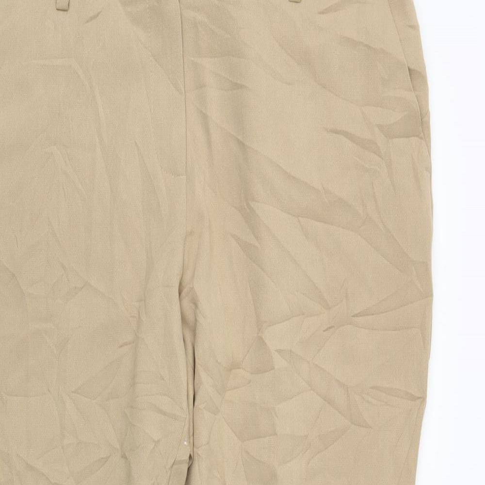 M&S Womens Beige   Trousers  Size 14 L25 in