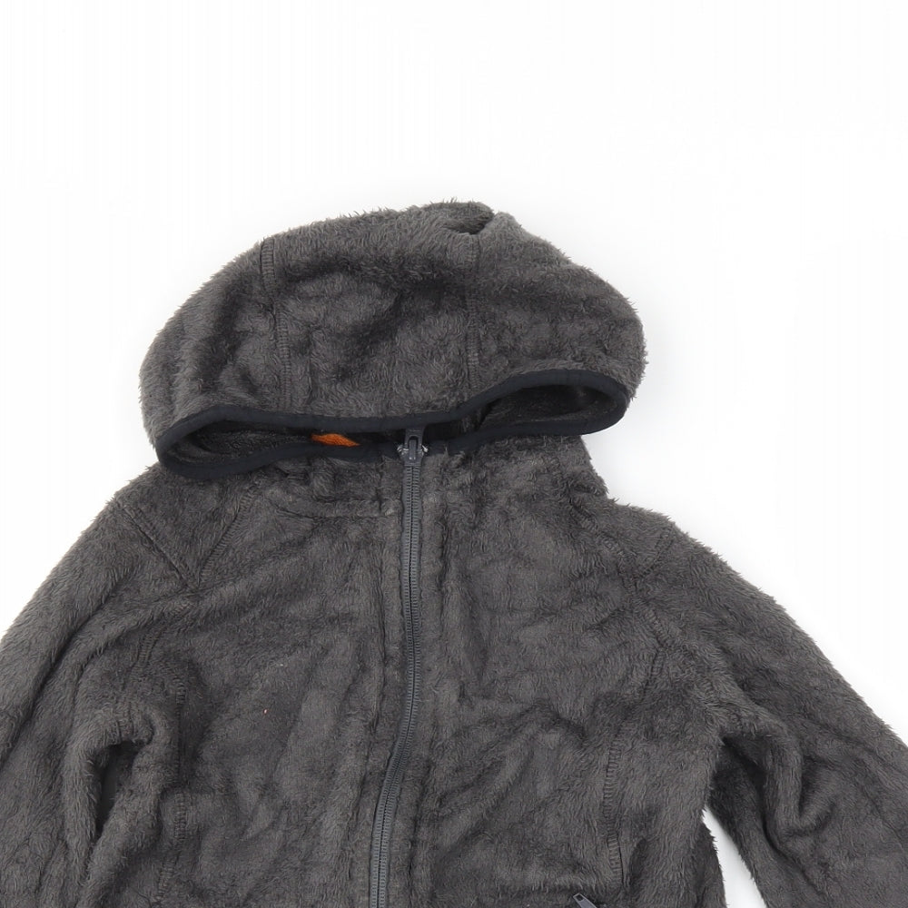 Crane Boys Grey   Full Zip Hoodie Size 5-6 Years