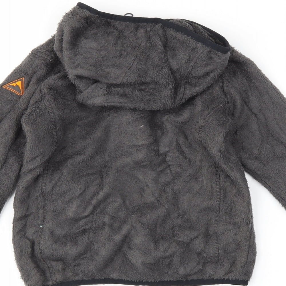 Crane Boys Grey   Full Zip Hoodie Size 5-6 Years