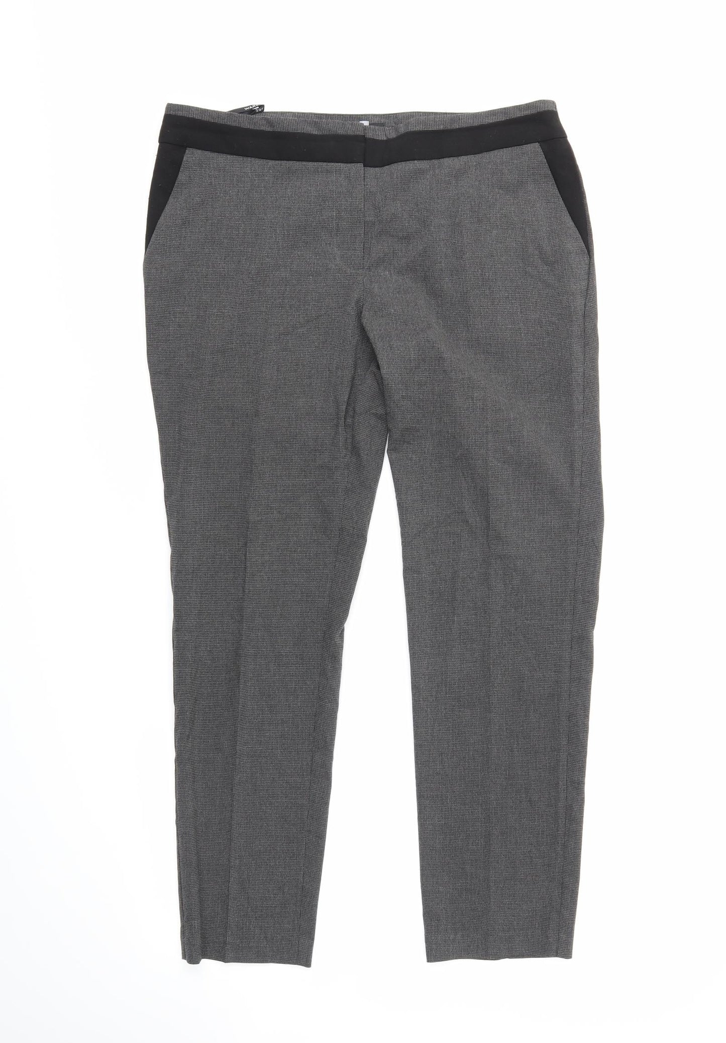 Warehouse Womens Grey   Trousers  Size 14 L25 in