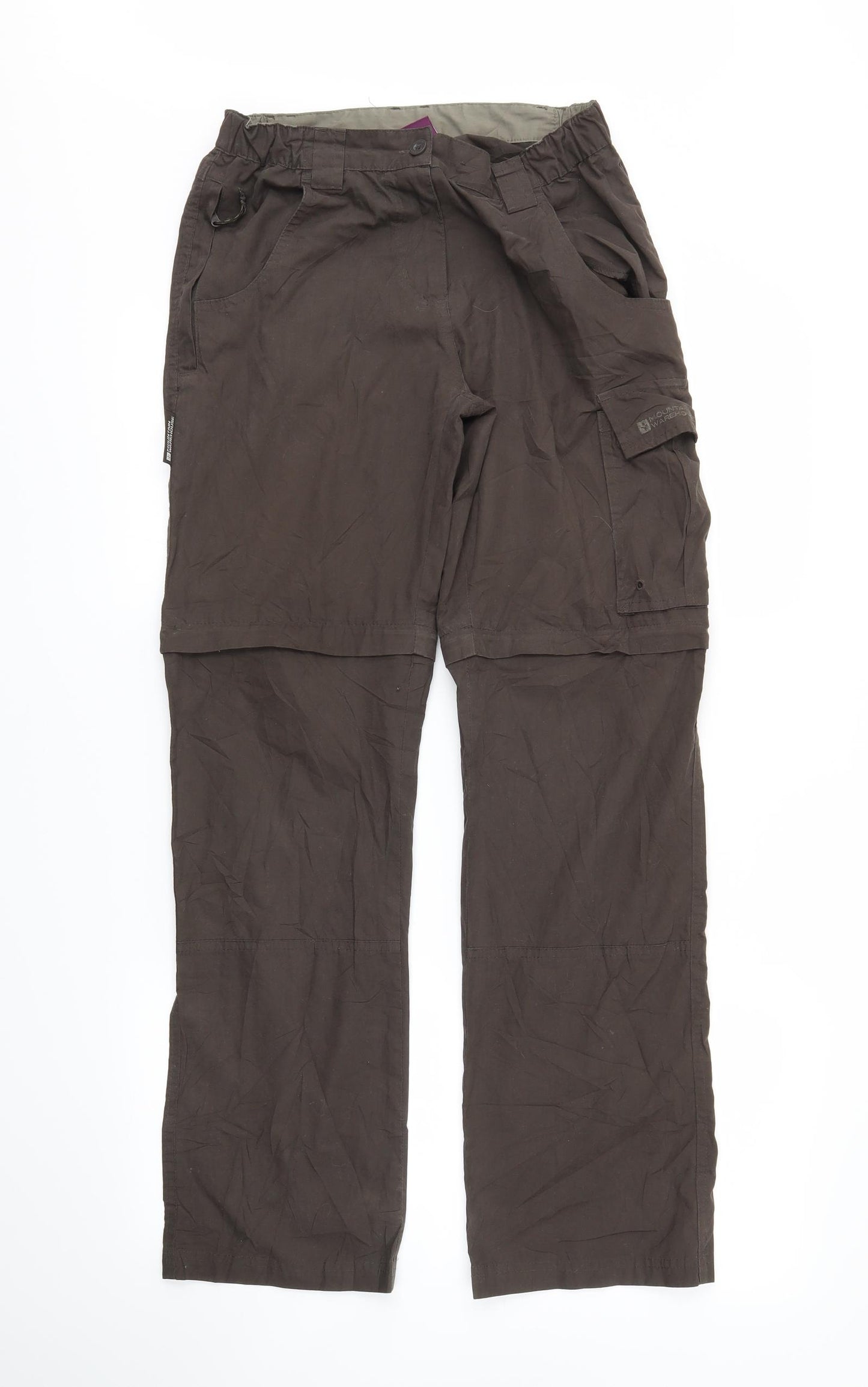 Mountain Warehouse Womens Brown   Cargo Trousers Size 6 L28 in