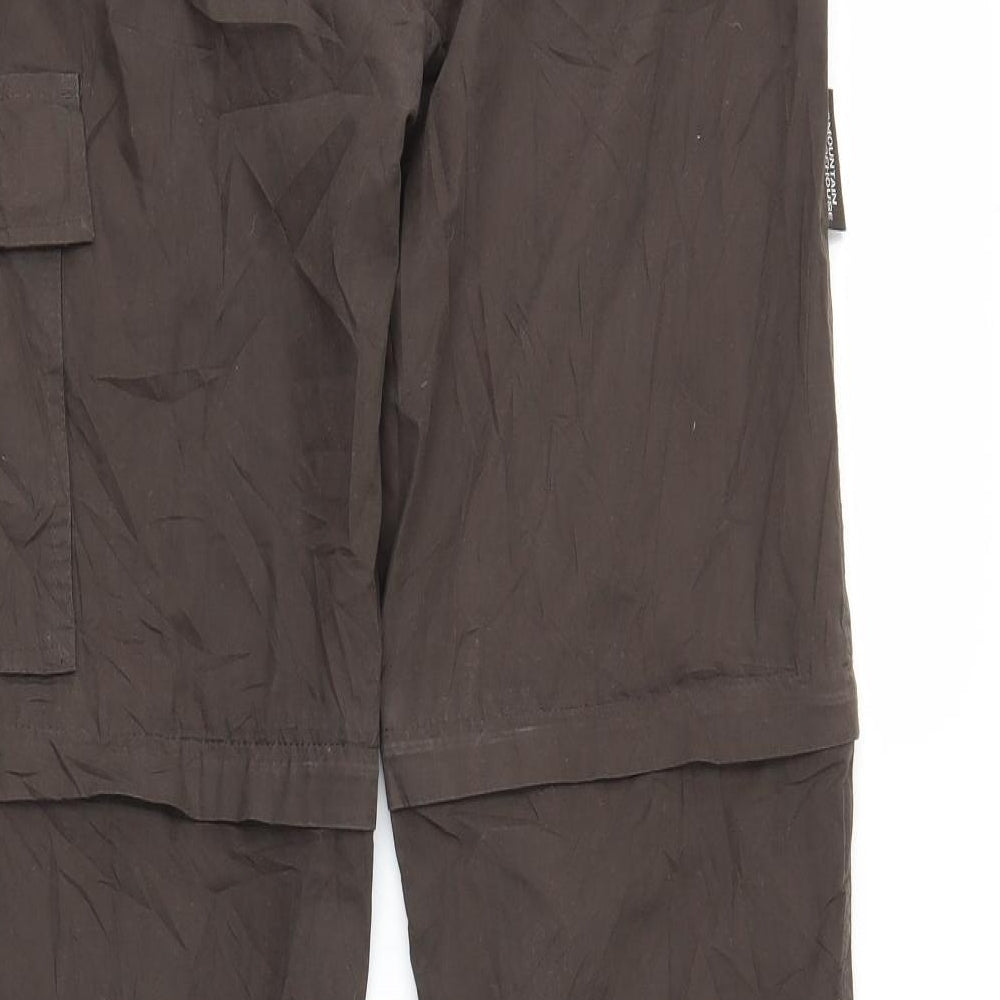 Mountain Warehouse Womens Brown   Cargo Trousers Size 6 L28 in