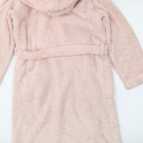 M&Co Girls Pink Solid  Capri Robe Size 9-10 Years