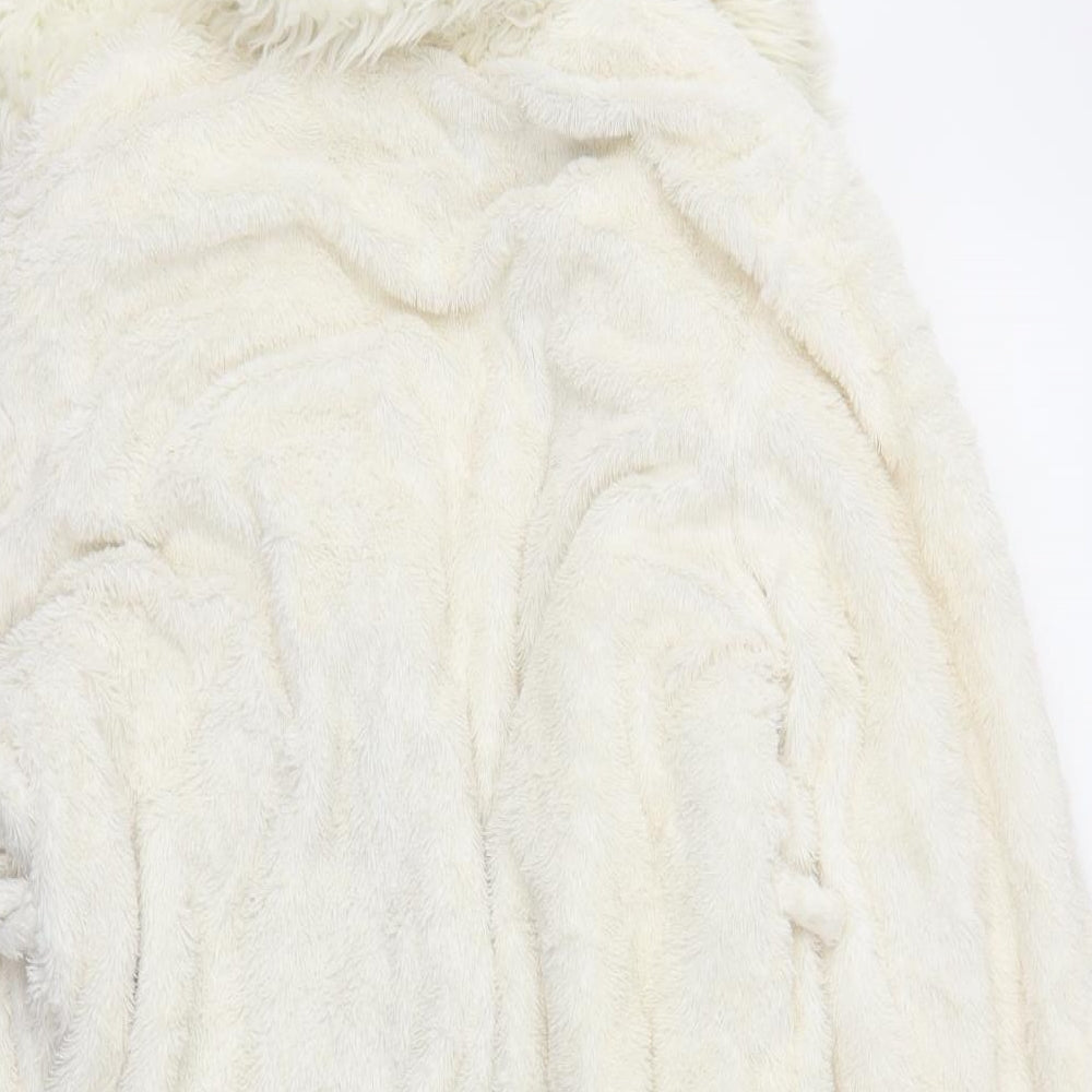 Topshop Womens Ivory Solid  Capri Robe Size M