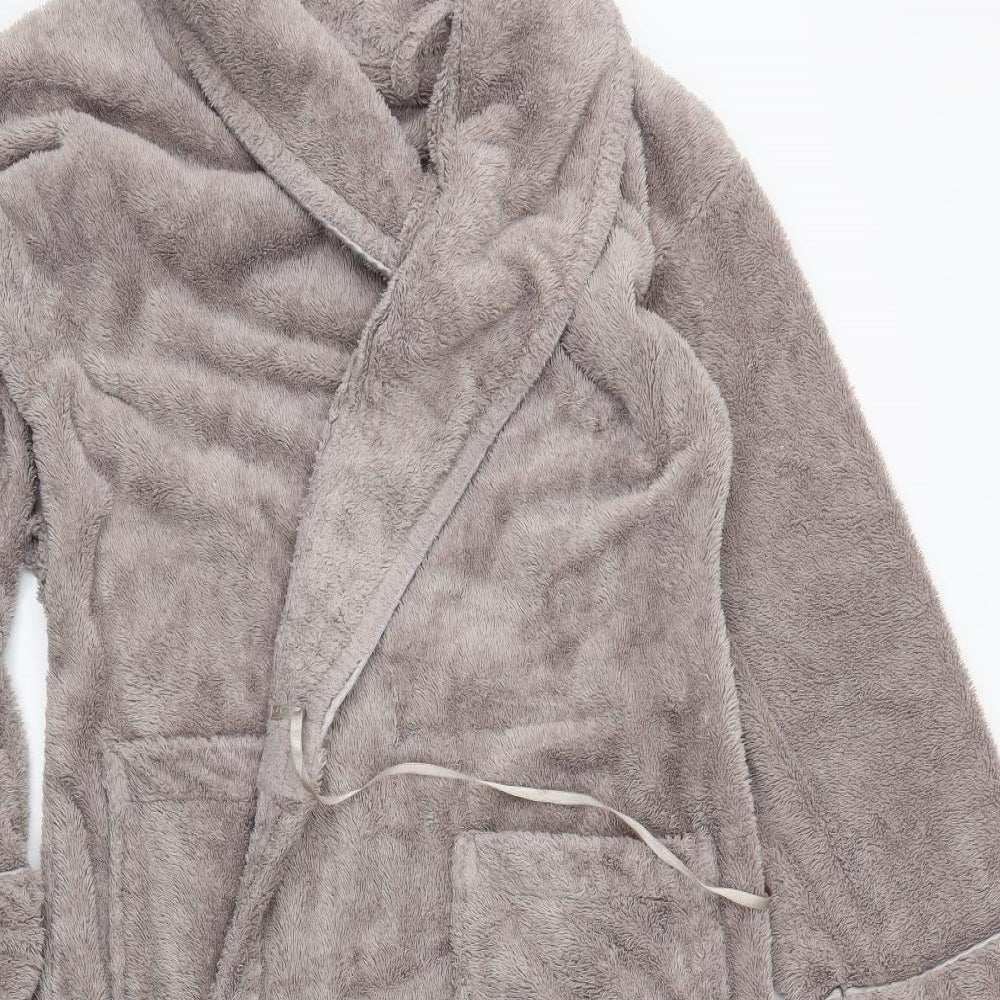 M&S Womens Brown Solid  Cami Robe Size 8