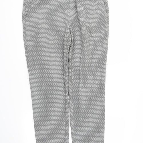 M&s Womens Grey   Trousers  Size 16 L28 in