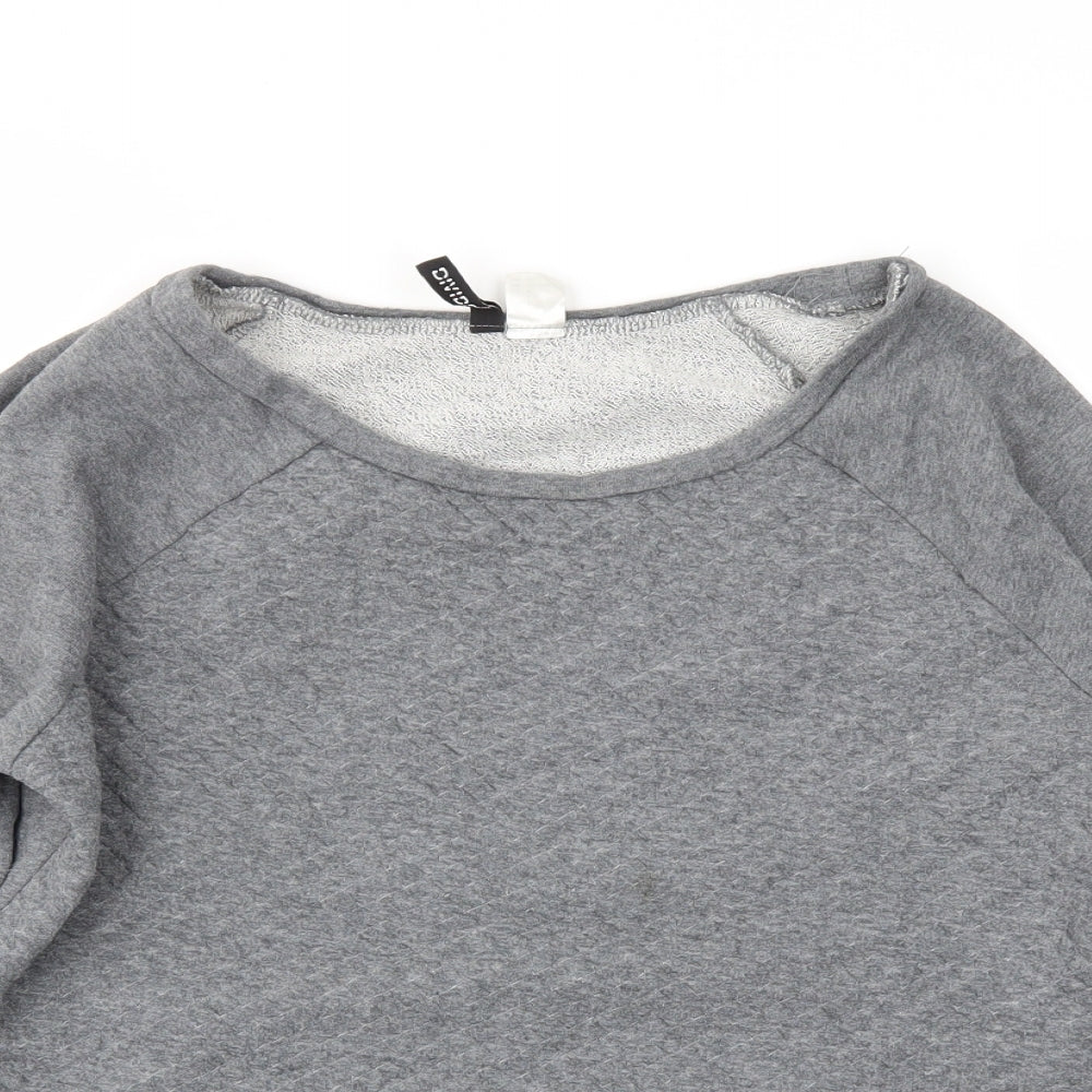 H&M Womens Grey   Pullover Jumper Size S