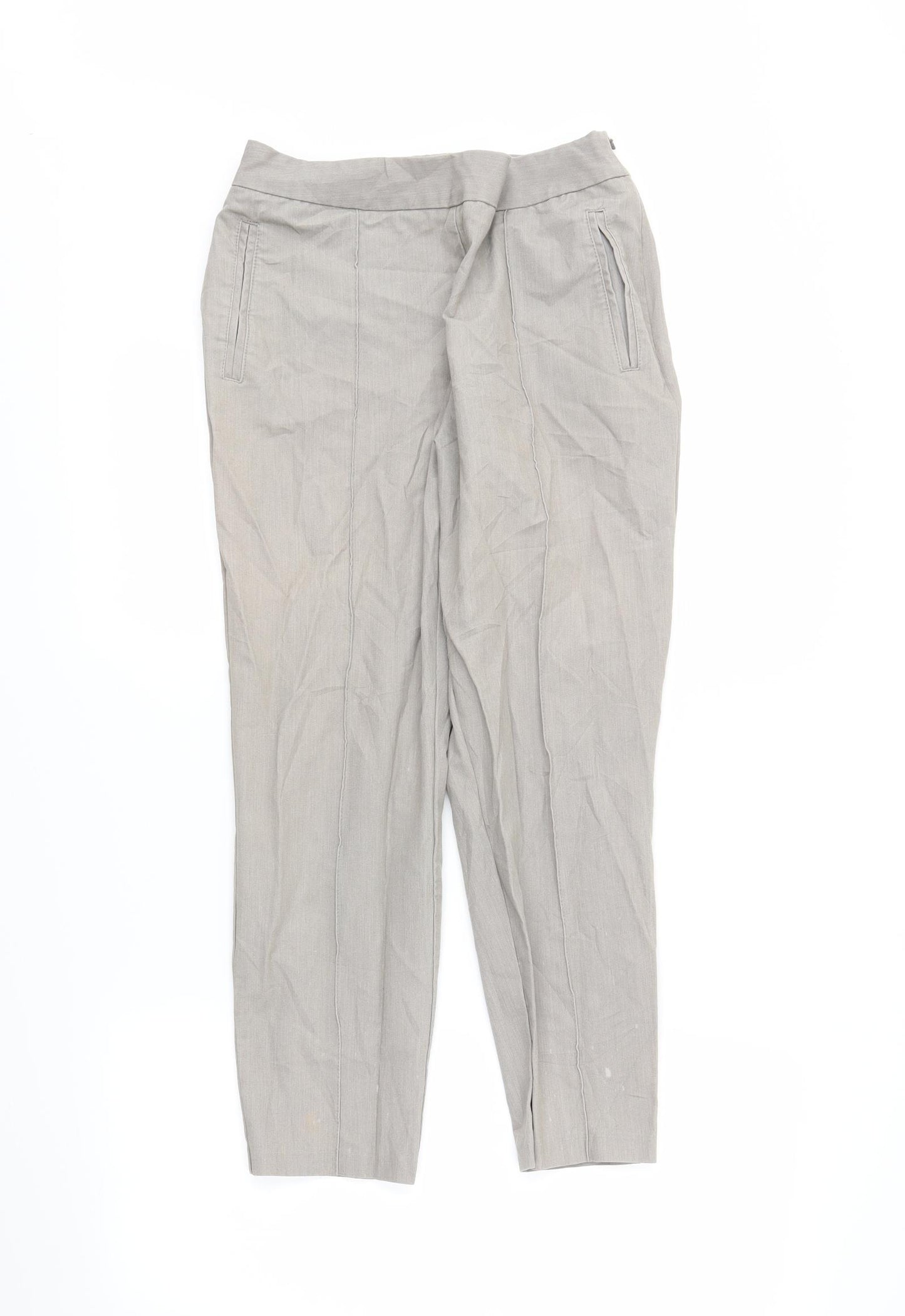 ASOS Womens Grey   Trousers  Size 10 L22.5 in