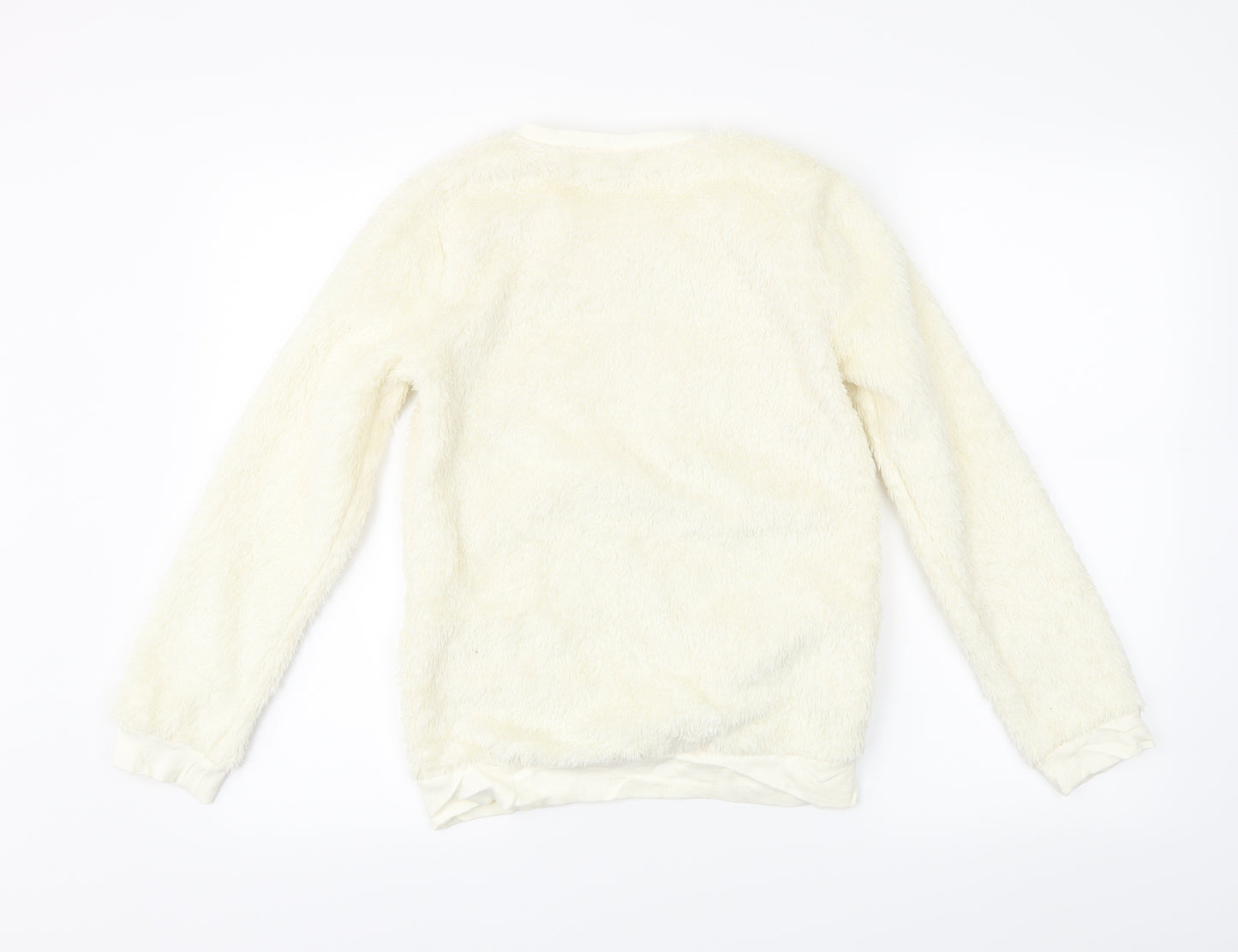 TU Girls Ivory   Pullover Jumper Size 11-12 Years