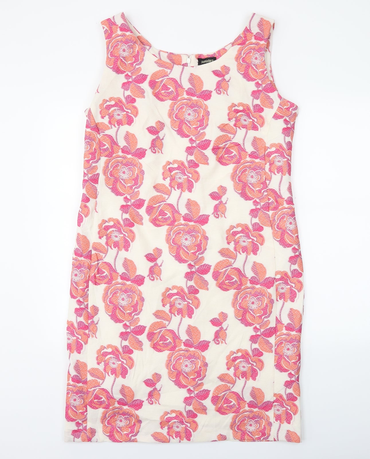 pomodoro Womens Ivory Floral  Shift  Size 16