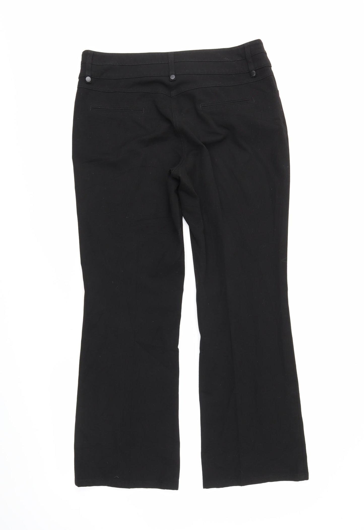 M&S Womens Black   Trousers  Size 12 L26 in
