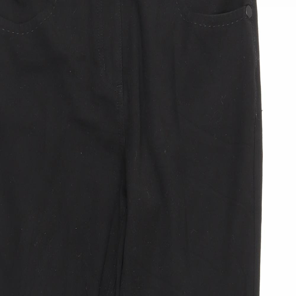 M&S Womens Black   Trousers  Size 12 L26 in