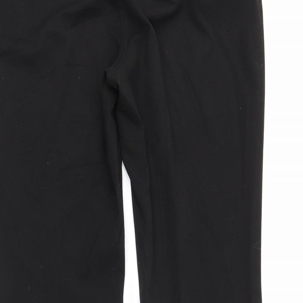 M&S Womens Black   Trousers  Size 12 L26 in