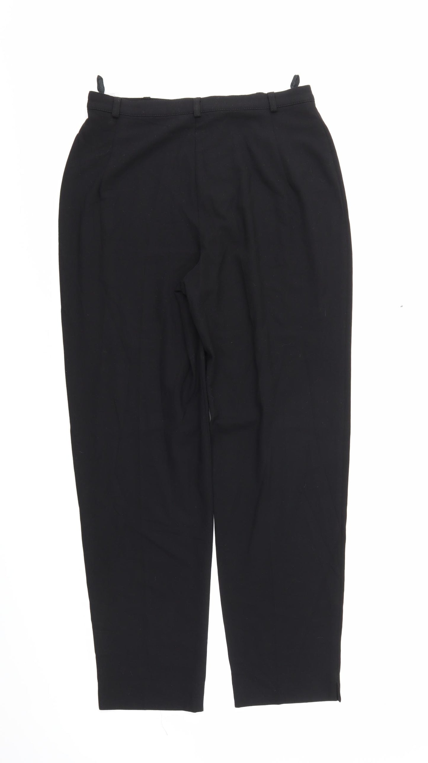 M&S Womens Black   Trousers  Size 12 L26 in