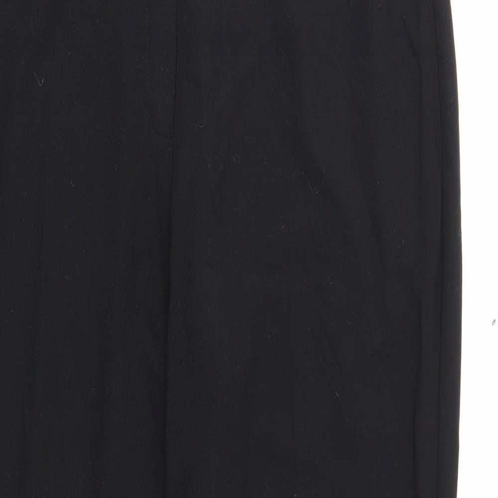 M&S Womens Black   Trousers  Size 12 L26 in