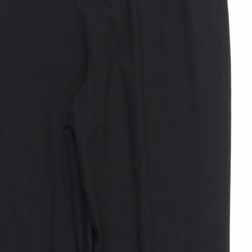M&S Womens Black   Trousers  Size 12 L26 in