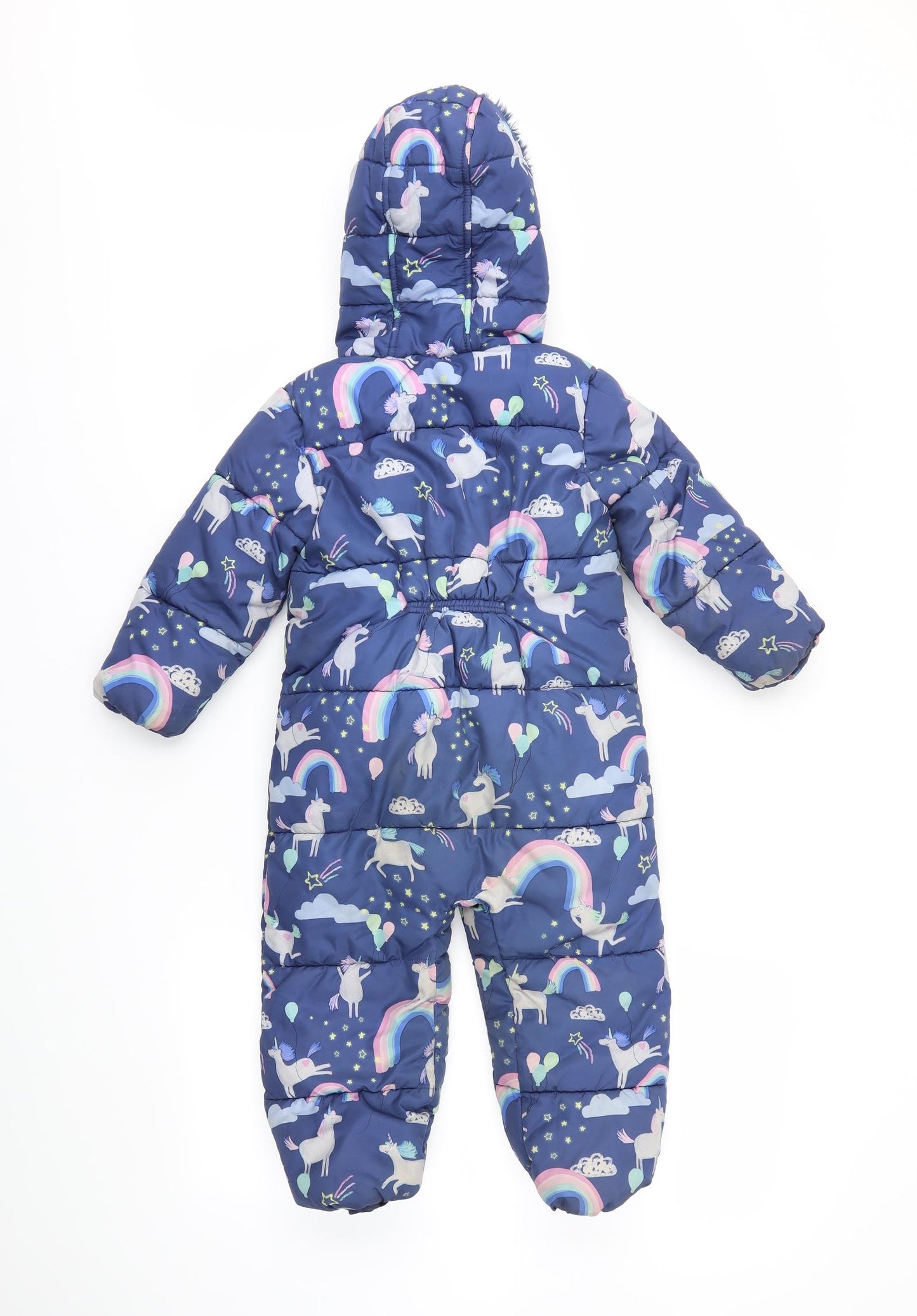 NEXT Girls Blue   Puffer Jacket Snowsuit Size 2-3 Years